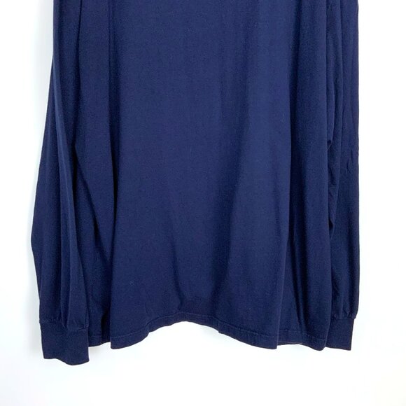 Polo Ralph Lauren Long Sleeve Navy Blue Shirt "R" Patch XL - Picture 9 of 16